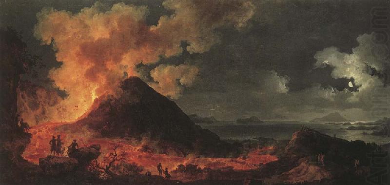Pierre-Jacques Volaire Eruption of Mount Vesuvius china oil painting image